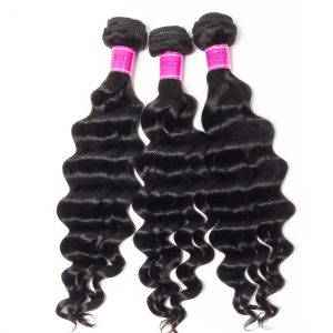3 Bundles Loose Deep Brazilian Hair Weave Bundles