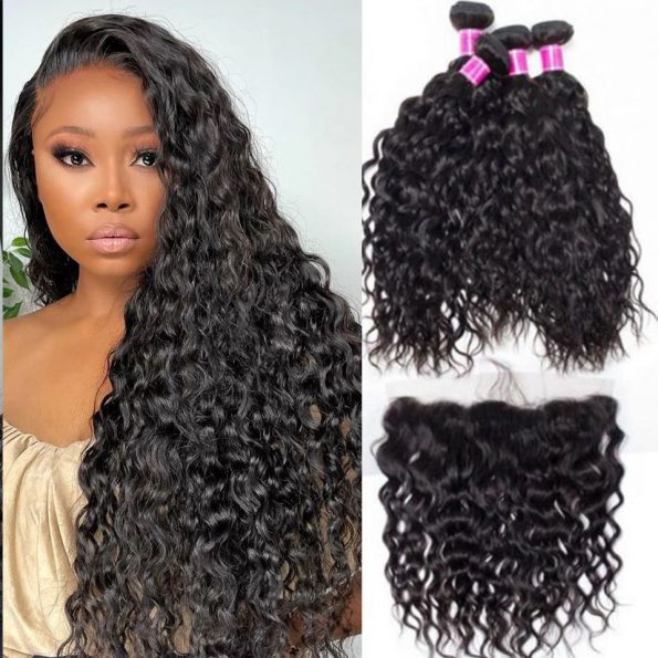 Brazilian water wave 4 bundles with frontal