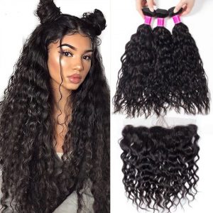 Indian water wave 3 bundles with frontal