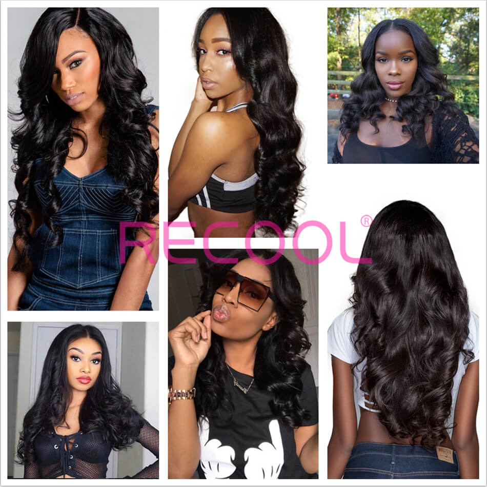 Recool Hair Loose Wave Bundles With Closure