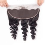 10A Brazilian Loose Wave Frontal Closure Human Hair