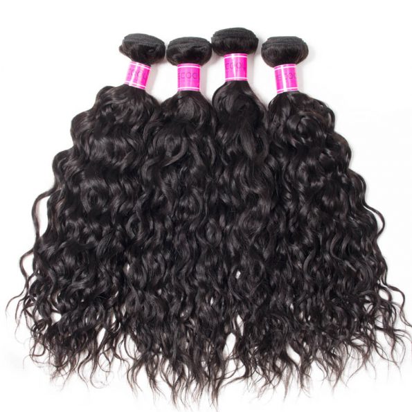 10A Indian Human Hair 4 Bundles Water Wave