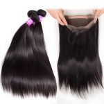 Brazilian Virgin Human Hair 3 Bundles With 360 Lace Frontal