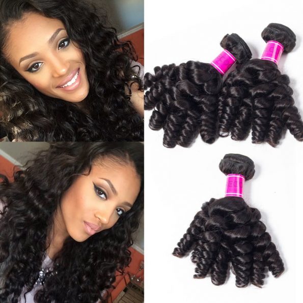 Indian Funmi Hair Bouncy Curls 3 Bundles Sale