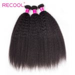 Malaysian Virgin Hair Kinky Straight Human Hair Extensions