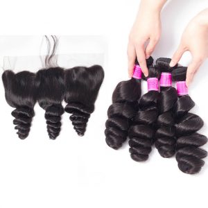 Malaysian Loose Wave 4 Bundles With Frontal