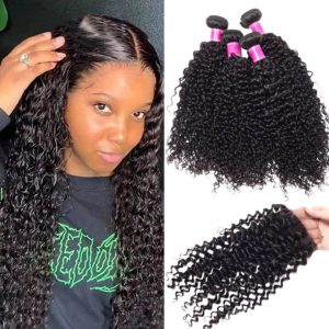 Peruvian Curly 4 bundles with closure