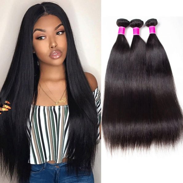 Peruvian Straight Hair Weave 4 Bundles High Quality