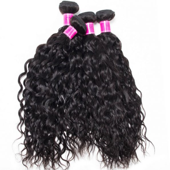 Peruvian Water Wave Virgin Human Hair 4 Bundles