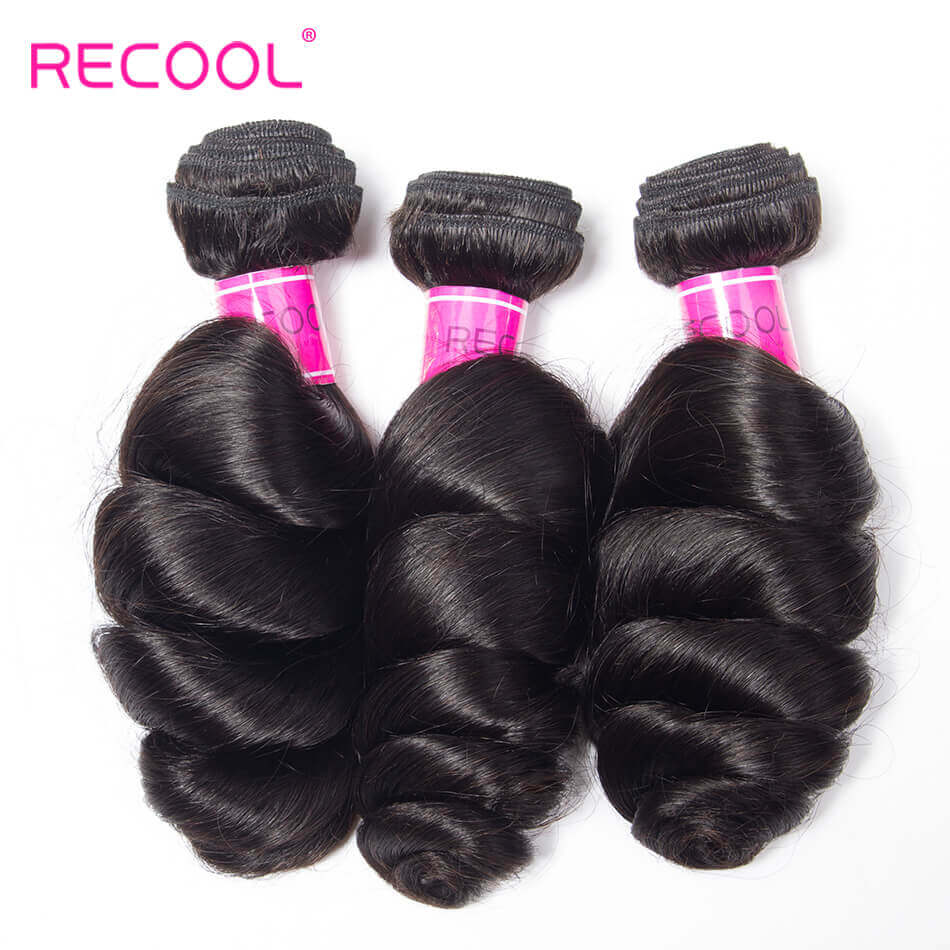 Recool Hair Loose Wave Bundles With Closure