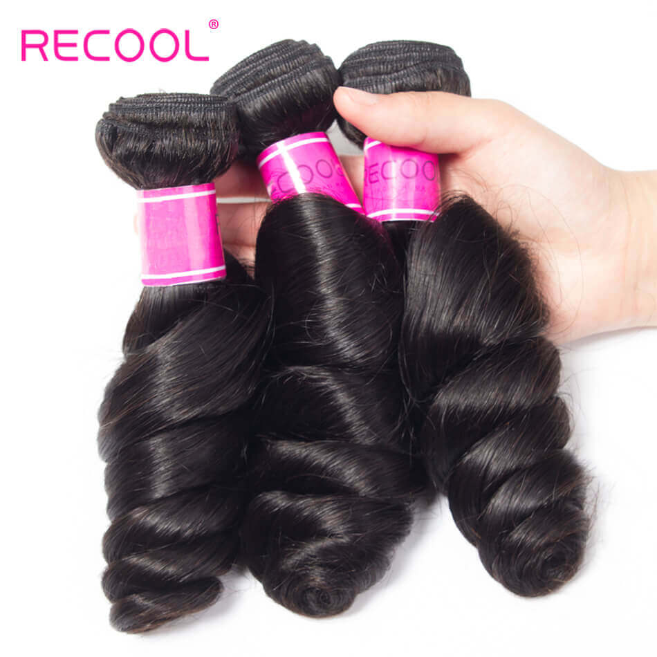 Recool Hair Loose Wave Bundles With Closure