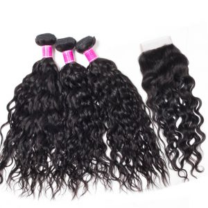 Sale Malaysian Wet and Wavy Bundles With Closure