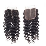 Virgin Hair Deep Wave Human Hair 4×4 Lace Closure 1 PCS