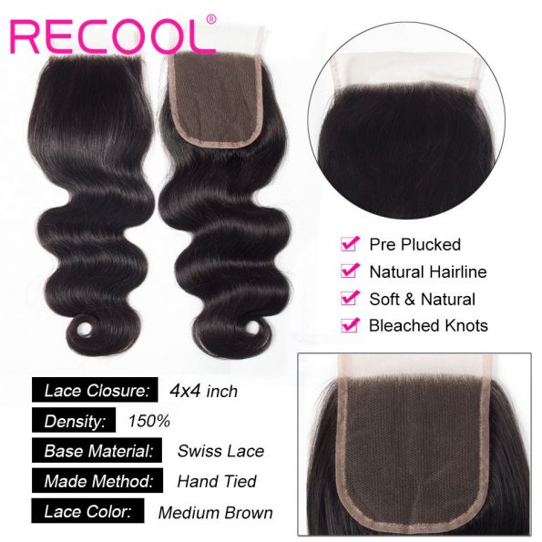 body wave Lace Closure details