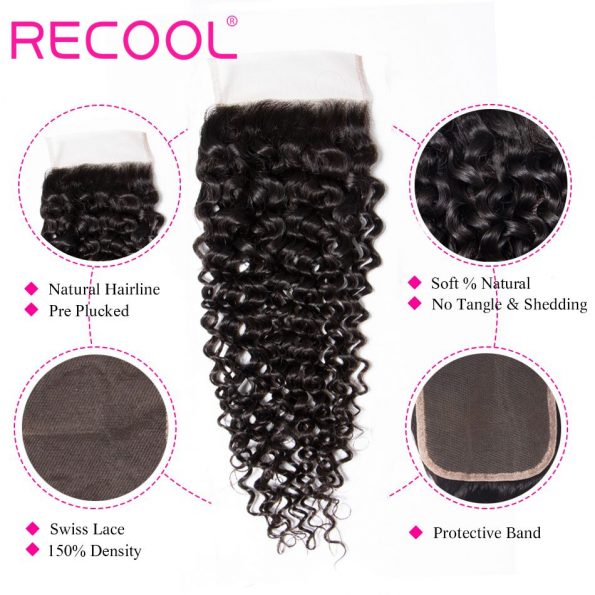 curly wave Lace Closure details