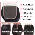 Body Wave Human Hair 4×4 Lace Closure