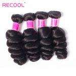 Indian Loose Wave Bundles 4 Bundles 100% Human Hair