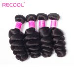 Indian Virgin Hair Loose Wave 4 Bundles Recool Hair Soft Human Hair Weave Bundles 8A Best Quality