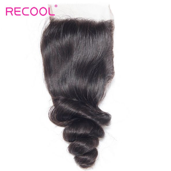 recool hair loose wave closure 12
