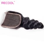 Virgin Hair Loose Wave Human Hair 4×4 Lace Closure 1 PCS