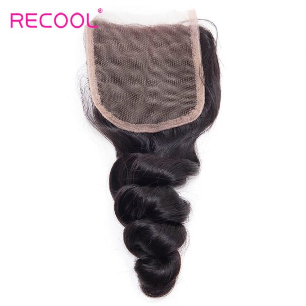 recool hair loose wave closure 3
