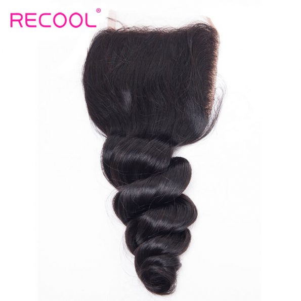 recool hair loose wave closure