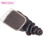 Virgin Hair Loose Wave Human Hair 4×4 Lace Closure 1 PCS