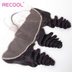 10A Brazilian Loose Wave Frontal Closure Human Hair