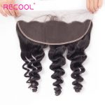 8A Brazilian Loose Wave Frontal Closure Human Hair Extension