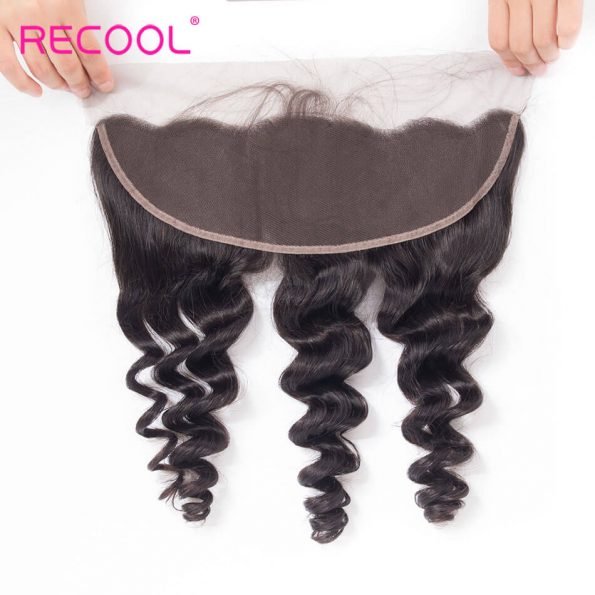 8A Brazilian Loose Wave Frontal Closure Human Hair Extension