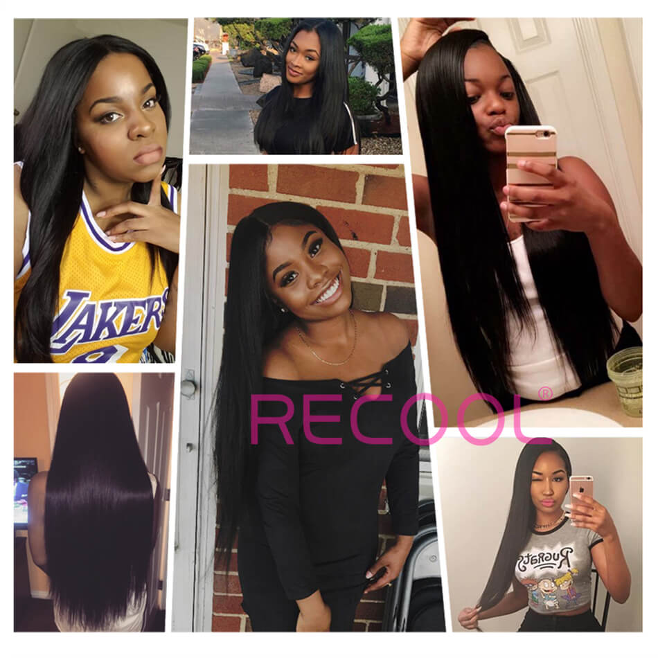 Recool Hair Straight Hair Bundles 8A Premium Remy Hair