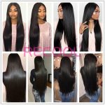Malaysian Straight Hair 3 Bundles With Frontal High Quality