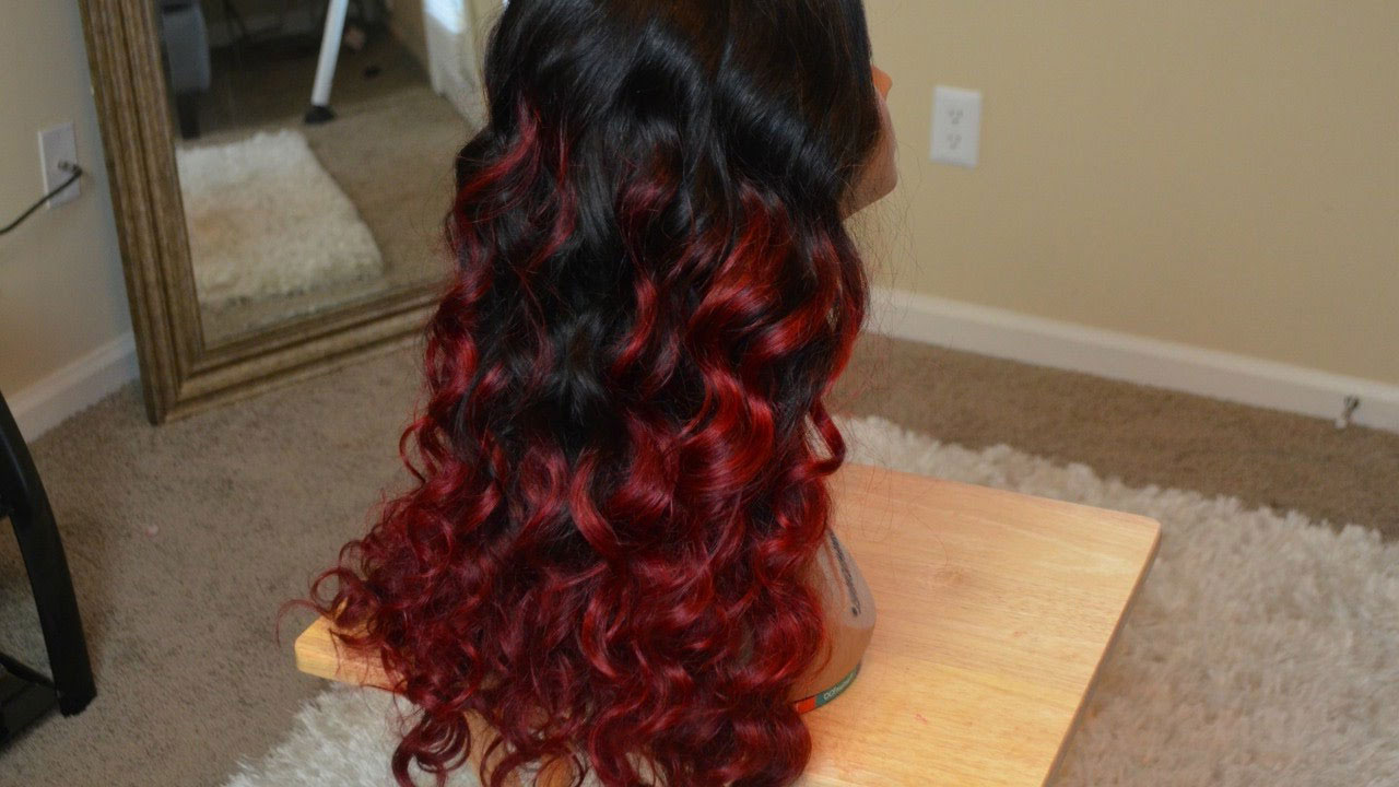 How-To-Get-Perfect-Red-Ombre-Hair-Weave-Tutorial