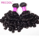 Peruvian Bouncy Curly 4 Bundles Natural Black Unprocessed