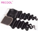 Virgin Hair Loose Deep Wave Human Hair 4×4 Lace Closure 1 PCS