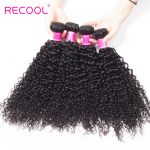 Indian Curly Wave Human Hair Extensions 4 Bundles