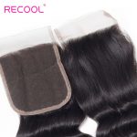 Virgin Peruvian Hair Loose Deep Wave 4 Bundles With Closure