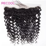 Indian deep curly 4 bundles with frontal