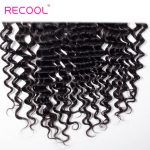 Indian deep curly 4 bundles with frontal