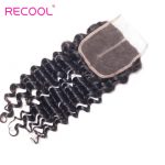 Virgin Hair Deep Wave Human Hair 4×4 Lace Closure 1 PCS