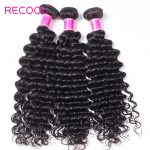 Indian deep curly 4 bundles with frontal