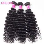 Brazilian deep curly 4 bundles with closure