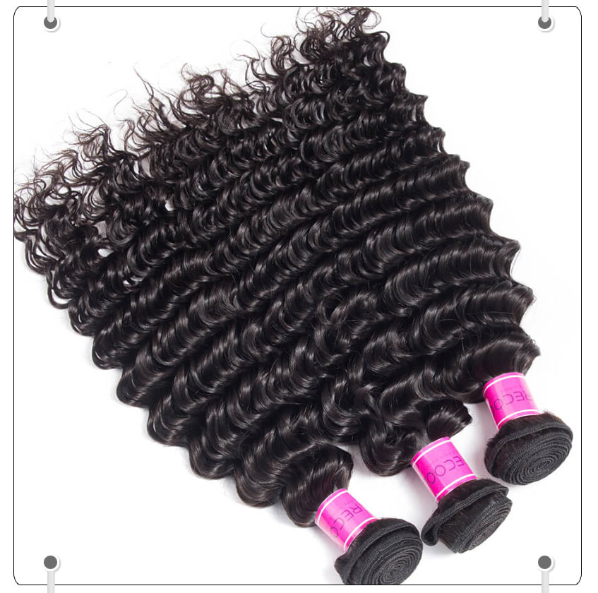 remy deep wave weave hair bundles