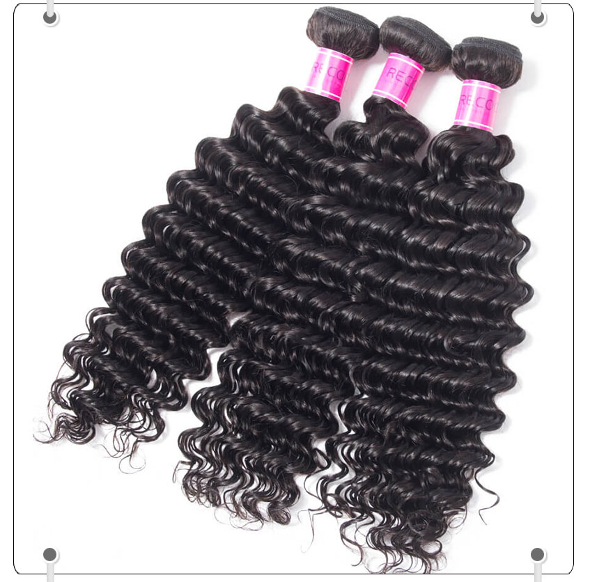 remy deep wave weave hair bundles