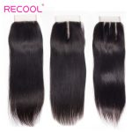 Indian Straight Virgin Hair Cheap Bundle Deals With Closure