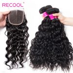 Brazilian water wave 4 bundles with closure