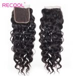 water wave human hair 5×5 lace closure