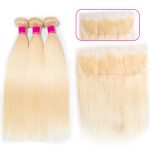613 straight hair bundles with frontal
