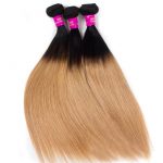 Brazilian Ombre Hair 1B27 Ombre Blonde Straight Human Hair 2