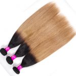 Brazilian Ombre Hair 1B27 Ombre Blonde Straight Human Hair 2